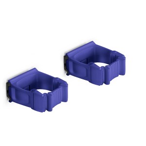 Vikan Toolflex One Holder TF2-9 Purple - 2-Pack with Wall Adapter for Efficient Tool Organization